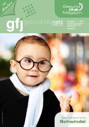 GFJ - GesundPlus Magazin, Themenschwerpunktschwindel