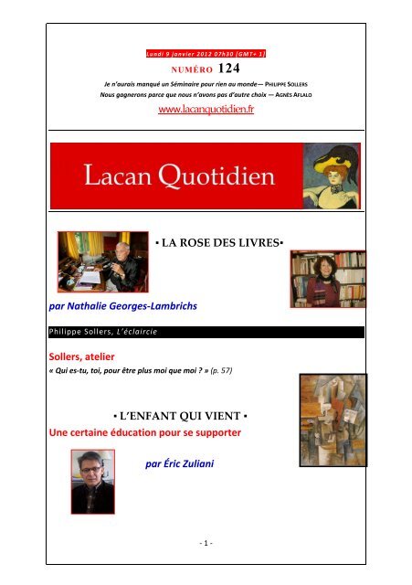 l'enfant qui vient - Lacan Quotidien