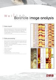 Borehole image analysis Borehole image analysis