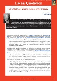 un homme qui n'arrive pas à se lever le matin - Lacan Quotidien