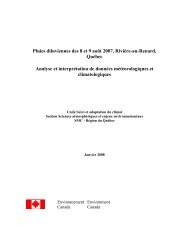 Pluies diluviennes des 8 et 9 août 2007, Rivière ... - climat du Québec