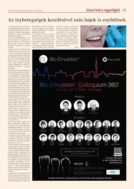 Dental Tribune 2015/2