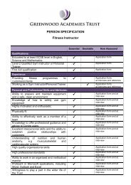 Person Specification