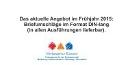 Briefhuellenangebot Fruehjahr 2015