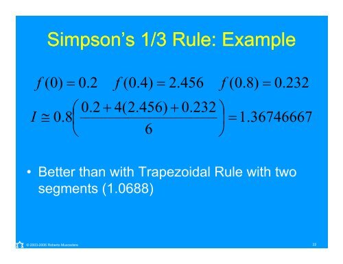 Numerical Integration