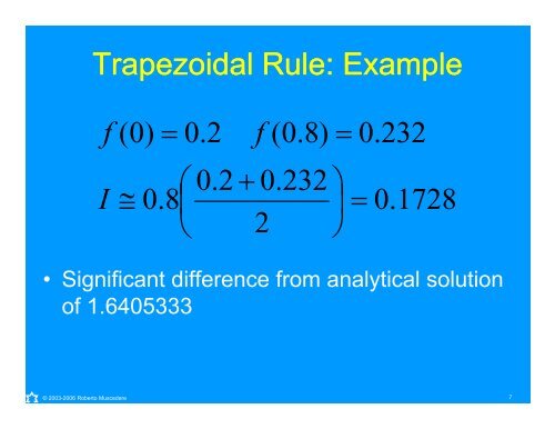 Numerical Integration