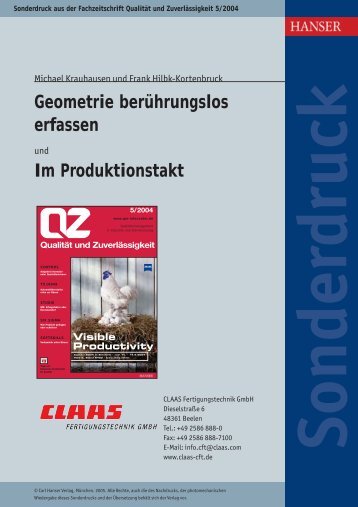 Im Produktionstakt - nokra Optische Prüftechnik und Automation GmbH