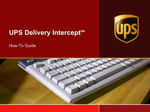 UPS Powerpoint Presentation Template