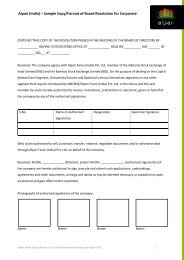 Sample Format For Ca Board Resolution Of Substitution Of Lots