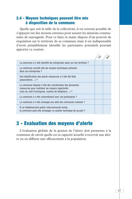 Plan Communal de Sauvegarde - Ministère de l'Intérieur