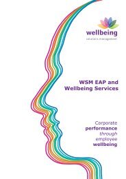 WSM EAP and Wellbeing Services