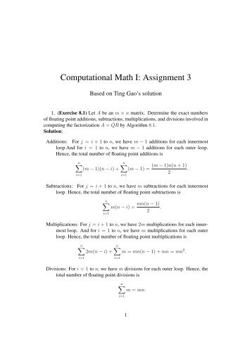 HW3 Solution