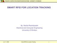 Smart RFID for Location Tracking - Research Centre for Integrated ...