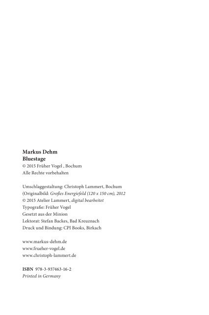 Bluestage - Markus Dehm