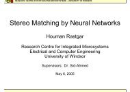 Stereo Matching by Neural Networks - Research Centre for ...