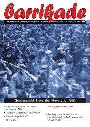 barrikade # 1 - November-Revolution 1918