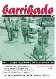 barrikade # 2 - FAUD gegen Allgemeine Arbeiter-Union 1921