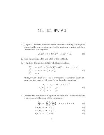 Math 589: HW # 3