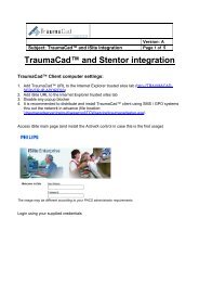 TraumaCad™ and Stentor integration - Voyant Health
