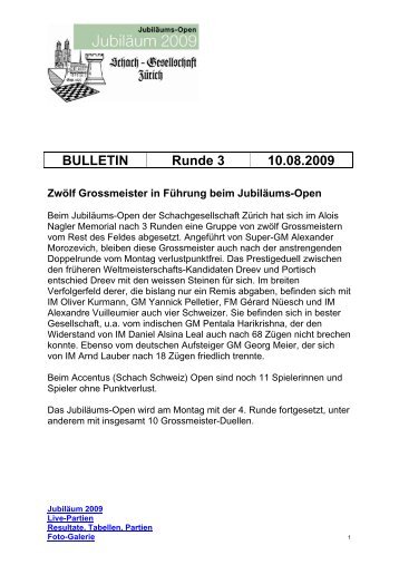 Bulletin_R3_deu.pdf - JubilÃ¤um 2009