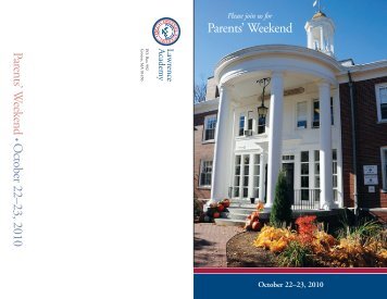 Parents' Weekend - Lawrence Academy