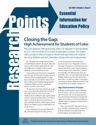 Closing the Gap: High Achievement for Students of ... - Data Center