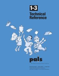 PALS Technical Reference for Grades 1-3 (2004) - Data Center