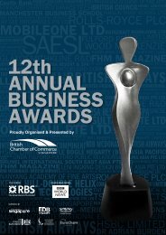 ANNUAL BUSINESS AWARDS 12th - British Chamber of Commerce ...