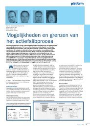 Mogelijkheden en grenzen van het actief-silbproces - Tauw