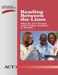 ACT: Reading Between the Lines - Data Center