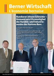 Magazin Berner Wirtschaft 03/2011 - Handels- und Industrieverein ...