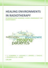 healing environments in radiotherapy - Agnes van den Berg