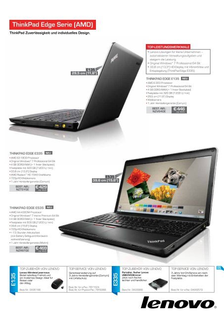 ThinkPad Edge Serie - Lenovo