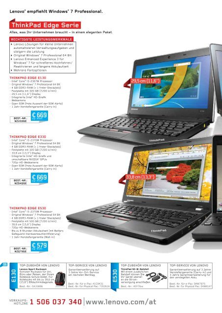 ThinkPad Edge Serie - Lenovo