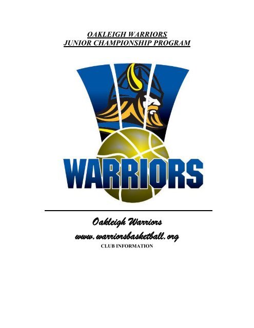 Oakleigh Warriors www.warriorsbasketball.org