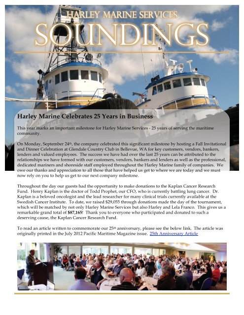 October - Harley Marine Services, Inc.