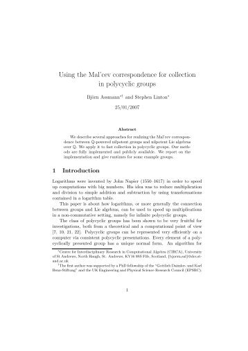 Using the Mal'cev correspondence for collection in polycyclic groups