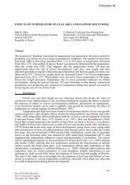 Effects of Temperature on Leaf Area and Flower Size in Rose