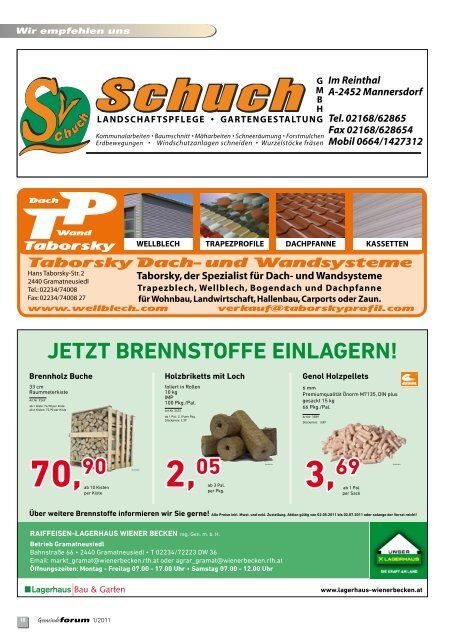 w w w . g r a ma t n e usie d l.a t - Marktgemeinde Gramatneusiedl