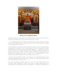 History of St Josaphat Seminary Reflecting upon the banishment of ...