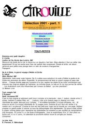 SÃ©lection 2001 - part. 1 - Citrouille