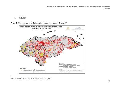 Informe Especial INCENDIOS FORESTALES marzo 2015