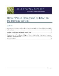 Flower Pollen Extract and its Effect on the Immune System - Graminex