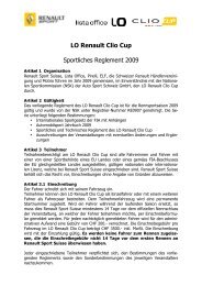 LO Renault Clio Cup Sportliches Reglement 2009 - World Series by ...