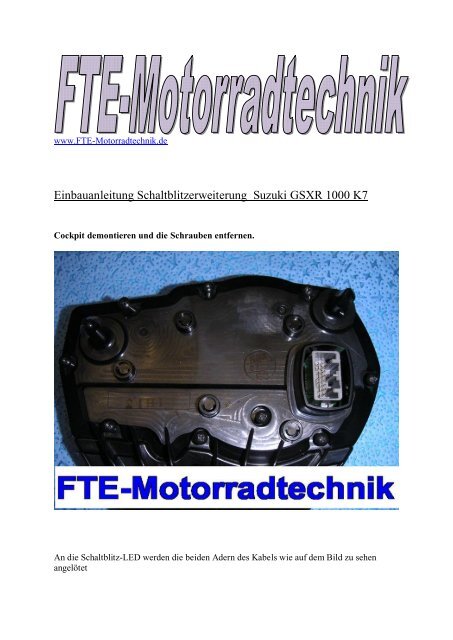 GSXR 1000 K7 - Motorradtechnik Engelmann