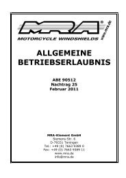ABE fÃ¼r Verkleidungsscheiben - 90512 N25.pdf - Motorradtechnik ...