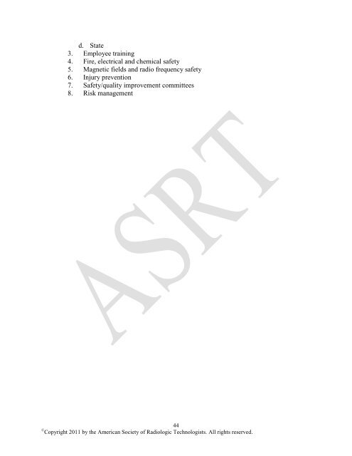 Radiologist Assistant Curriculum - American Society of Radiologic ...