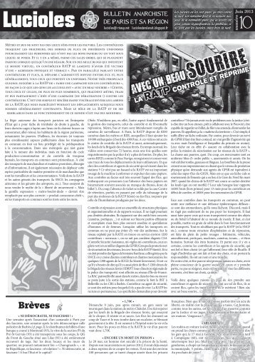Lucioles - Non Fides - Base de donnÃ©es anarchistes