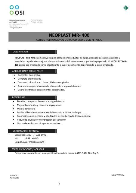 neoplast mr- 400 - Qsi