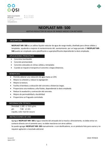 neoplast mr- 500 - Qsi